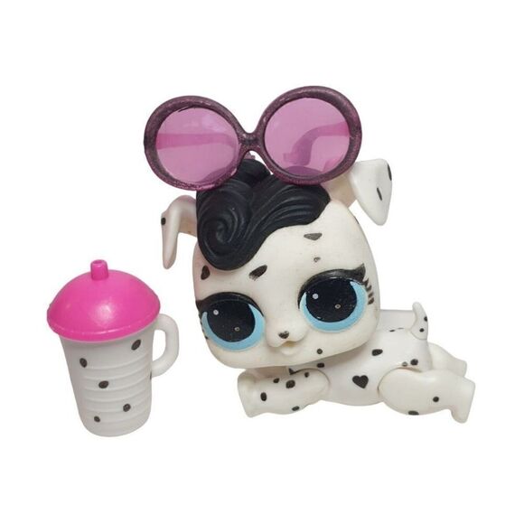 LOL Surprise Pets Dollmation Series 3 Glam Club Dalmation Pets White Black Set - Picture 2 of 4